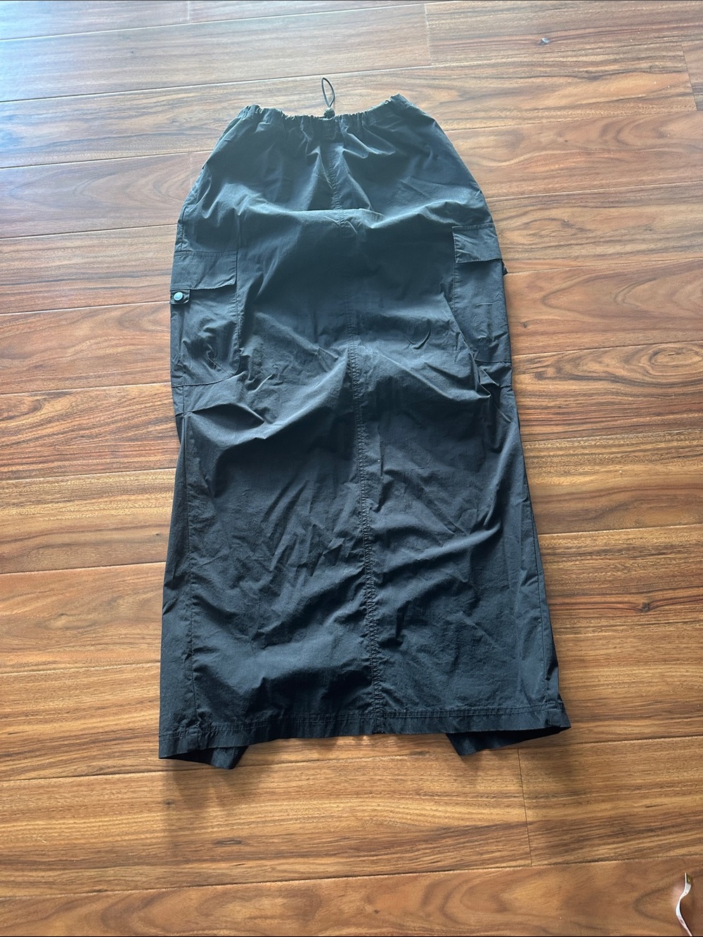 Elan Black Maxi Cargo Skirt